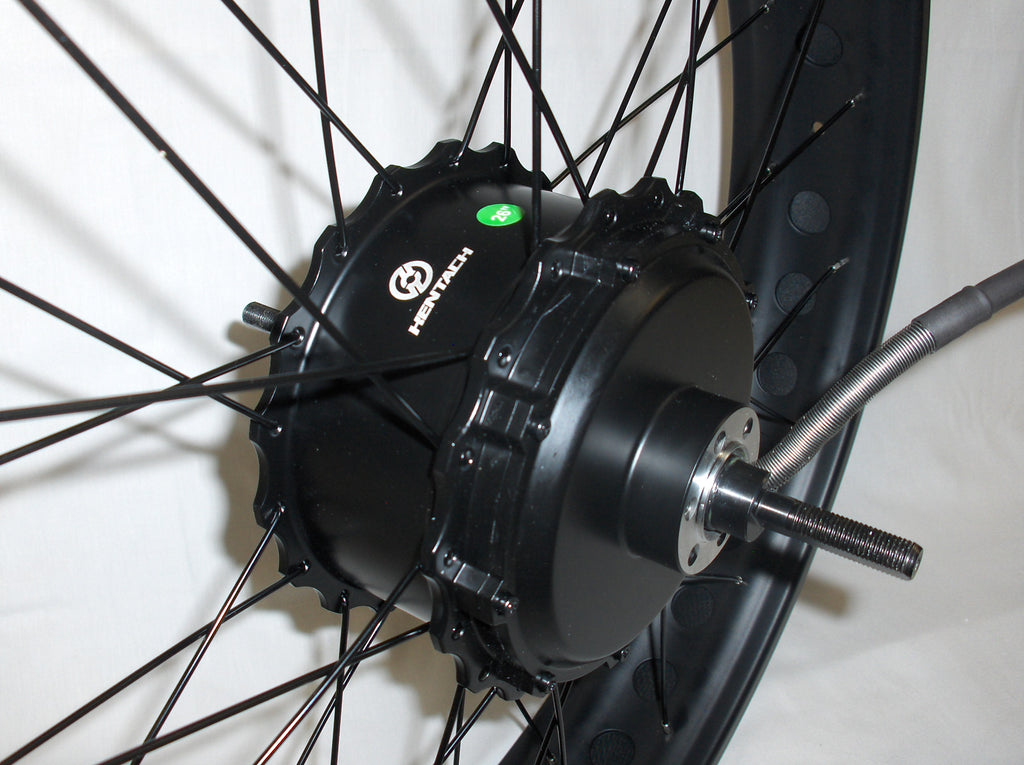 Wheel, 26x4.80 Rear Matt Black w/Motor