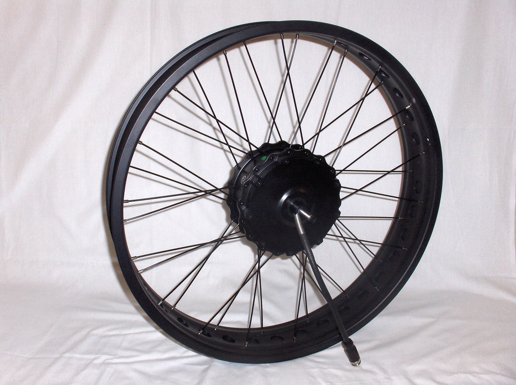 Wheel, 26x4.80 FRONT Matt Black w/Motor