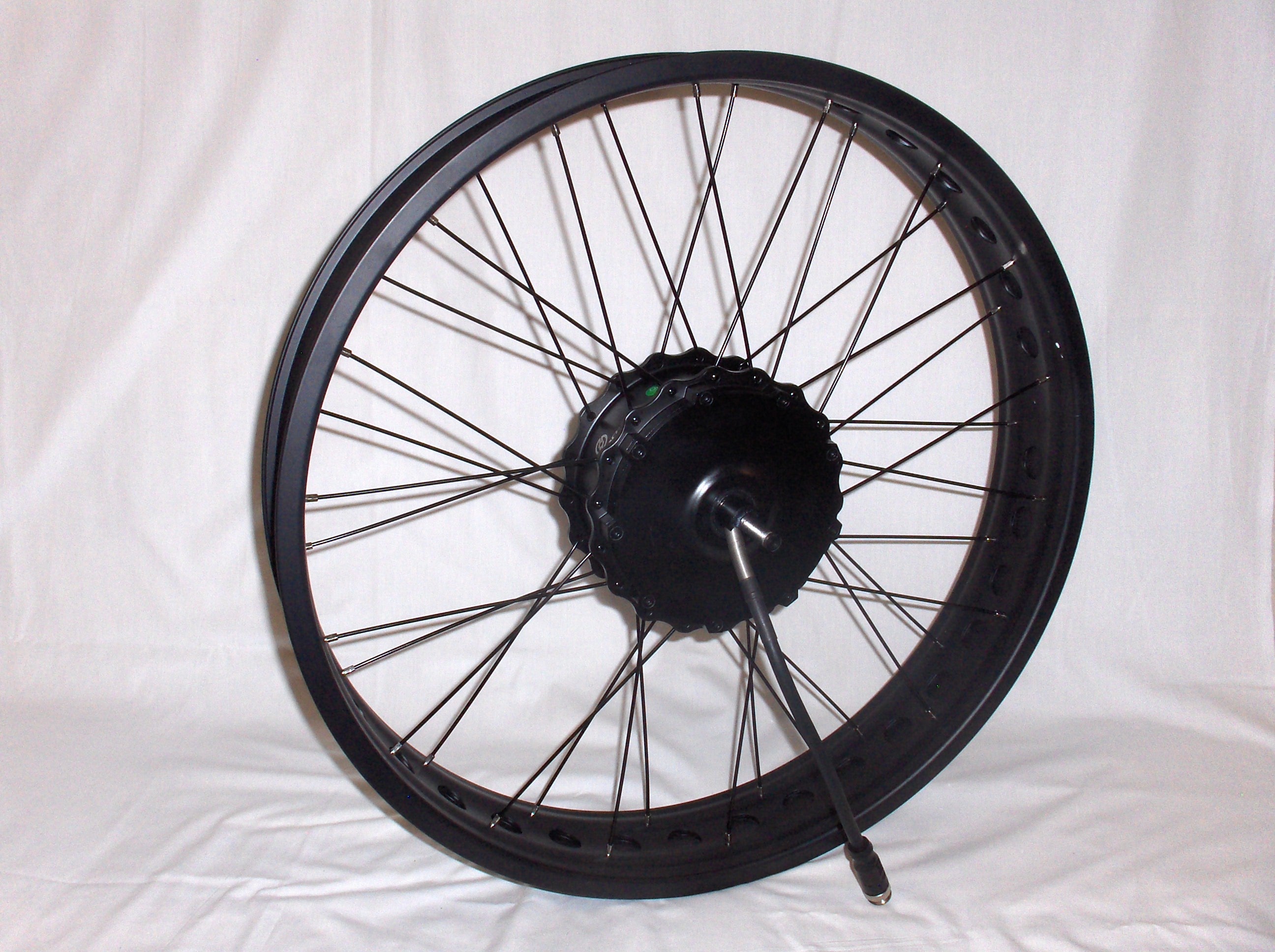 Wheel, 26x4.80 FRONT Matt Black w/Motor