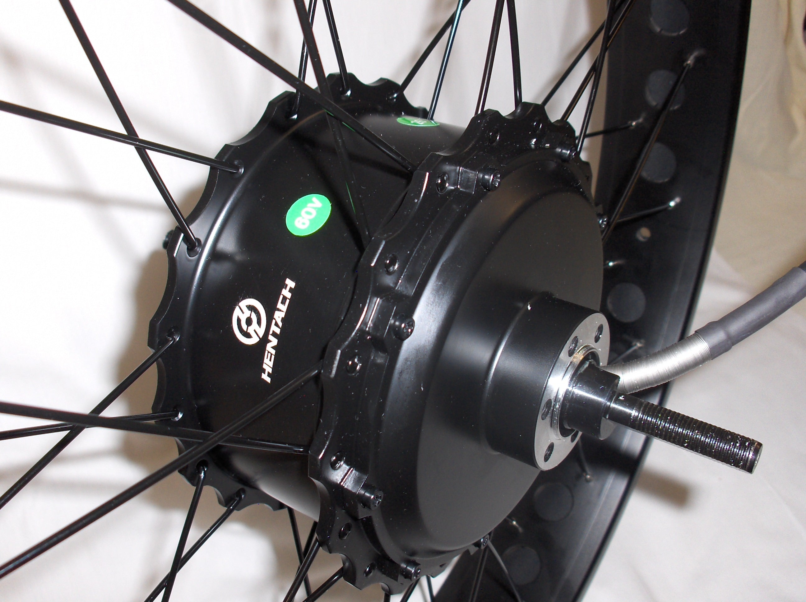 Wheel, 26x4 Matt Black Rear w/Motor
