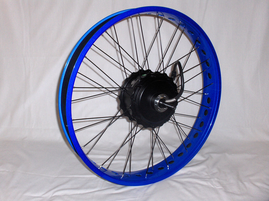 Wheel, 26x4 Rear Blue w/Motor