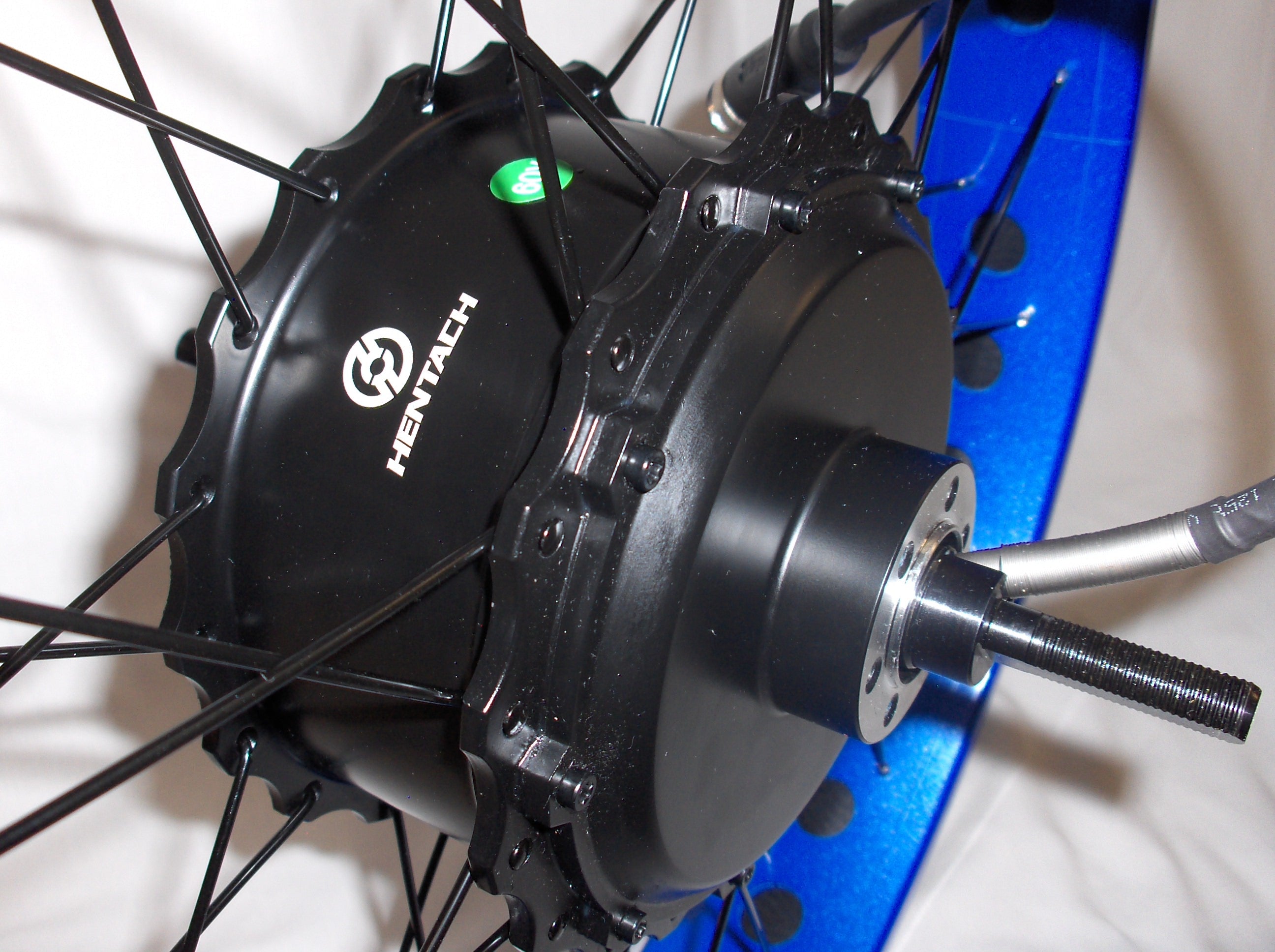 Wheel, 26x4 Rear Blue w/Motor