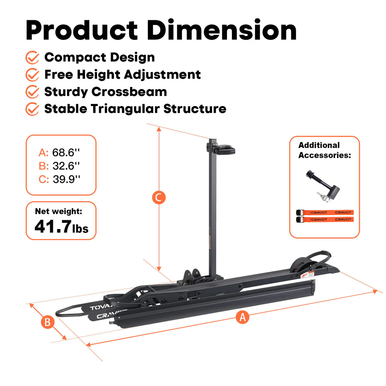 CRAVOT Bike Rack - Single Bike
